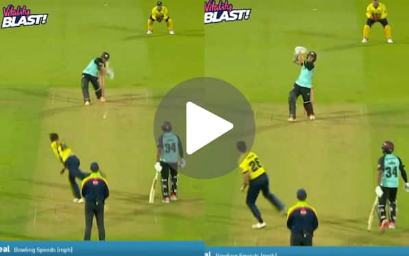 [Watch] Ex-CSK Star Sam Curran's 'Dhoni Like Finish' With A Six Grabs Limelight In T20 Blast